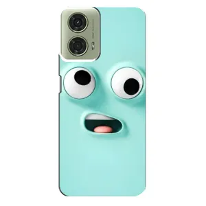 Чохли (ТПУ) (смішні стікери) для Motorola MOTO G24 (Кумедне м'ятне обличчя)