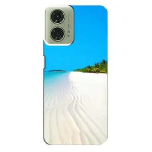 Летний Чехол на Motorola MOTO G24 (Море песок)