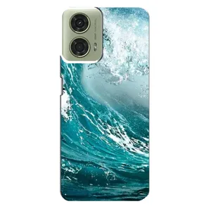 Летний Чехол на Motorola MOTO G24 (Морская волна)