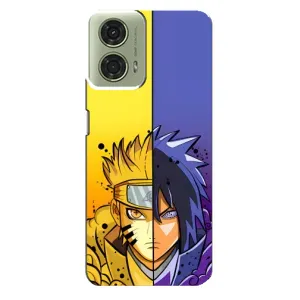 Купить Чехлы на телефон с принтом Anime для Motorola MOTO G24 (Naruto Vs Sasuke)