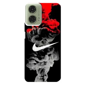 Силиконовый Чехол на Motorola MOTO G24 с картинкой Nike (Nike дым)