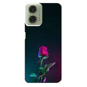 Чехлы с принтом Розочки для Motorola MOTO G24 (Ночная роза)