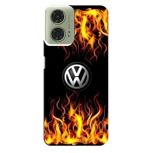 Чехол "Фольксваген" для Motorola MOTO G24 (Огненный Лого)