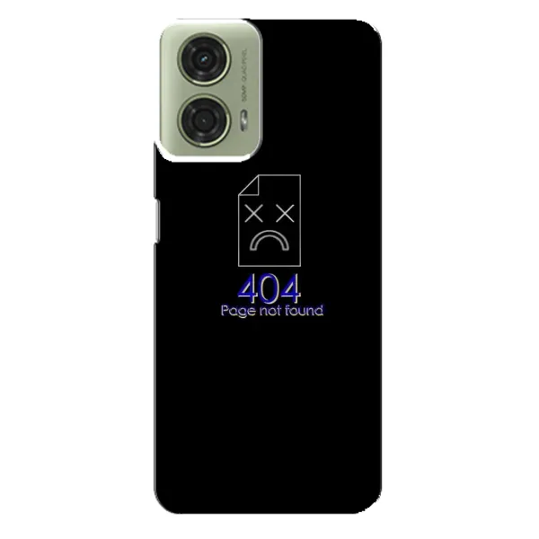 Чехол с рисунком «Ошибка 404» для Motorola MOTO G24 Чехол с рисунком «Ошибка 404» для Motorola MOTO G24