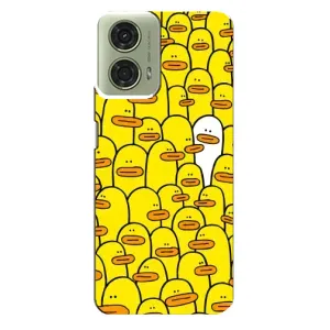 Силиконовый бампер с картинкой животных для Motorola MOTO G24 (Особенный)