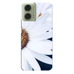 Чехол с ромашками на Motorola MOTO G24 (Пол ромашки)