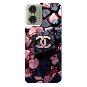 Чехол (Dior, Prada, YSL, Chanel) для Motorola MOTO G24 (Шанель)