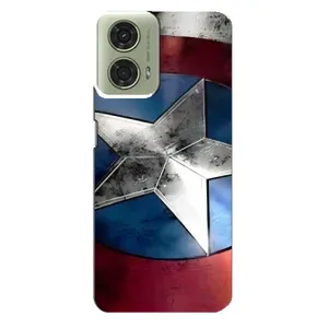 Чехол с Щитом Капитана Америки на Motorola MOTO G24 (Щит Капитана Америки)