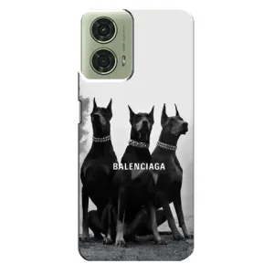 Чехол ДОБЕРМАН для Motorola MOTO G24 (Три добермана)
