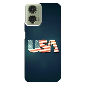 Чехол Флаг USA для Motorola MOTO G24 (USA)