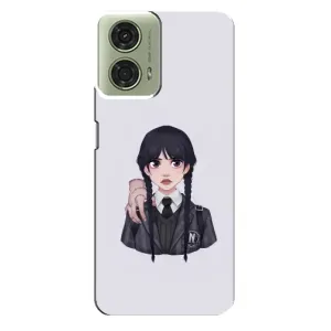 Чехлы с принтом Уэнсдей на Motorola MOTO G24 (Вещь Венсдей)