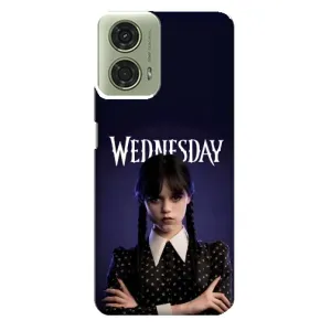 Чехлы с принтом Уэнсдей на Motorola MOTO G24 (Wednesdey)