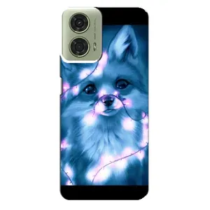 Чехол с Лисичкой для Motorola MOTO G24 (Яркая Лиса)