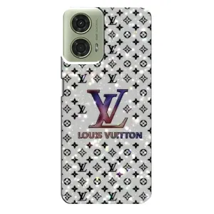 Чехол Стиль Louis Vuitton на Motorola MOTO G24 (Яркий LV)