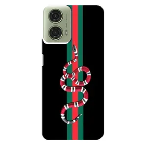 Чехлы Бренд GUCCI для Motorola MOTO G24 (Змей Гуччи)