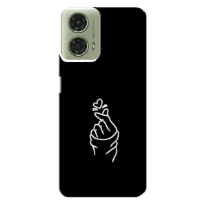 Чехлы (Знак сердечка) на Motorola MOTO G24 (Знак Сердечка)