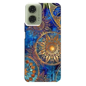 Чехлы со смыслом для Motorola MOTO G24 (Золотые узоры)