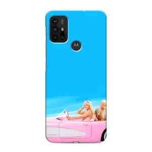 Силиконовый Чехол Барби Фильм на Motorola MOTO G30 (Барби и Кен)