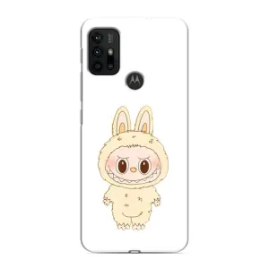 Чехол с принтом Лабубу для Motorola MOTO G30 (Бежевый Лабубу)