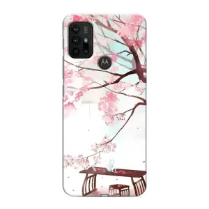 Чохол з картинкою Сакури на Motorola MOTO G30 (Чайна церемонія)