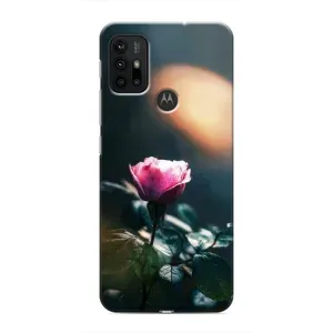 Чохли з принтом Троянд для Motorola MOTO G30 (Квітка нічна)