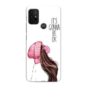 Чехол Стильные девушки на Motorola MOTO G30 (Девушка в маске)