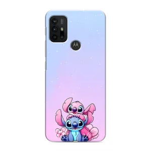 Чехол с рисунком Стич для Motorola MOTO G30 (Энджл и Стич)