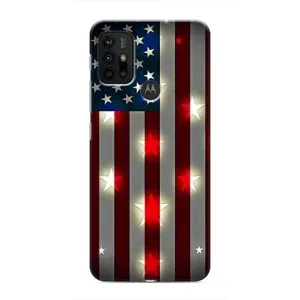 Чехол Флаг USA для Motorola MOTO G30 (Флаг США 2)