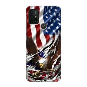 Чехол Флаг USA для Motorola MOTO G30 (Флаг USA)