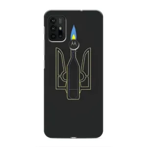 Чехол с картинкой (Патриотический ГЕРБ) на Motorola MOTO G30 (Герб - Молотова)