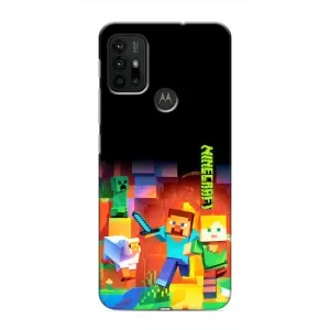 Чохли для Motorola MOTO G30 (Персонажі МайнКрафт) (Герой Майнкрафт)
