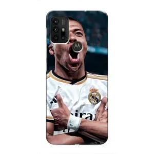 Чехол (TPU) с Футболистом на Motorola MOTO G30 (Гол Мбаппе)
