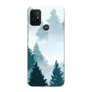 Летний Чехол на Motorola MOTO G30 (Горный лес)