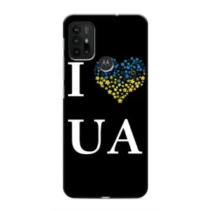 Силиконовый Чехол на Motorola MOTO G30 (Я-Украина) (I Love UA)