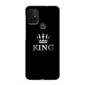 Чехол (Корона на чёрном фоне) для Моторола Мото джи30 (KING)