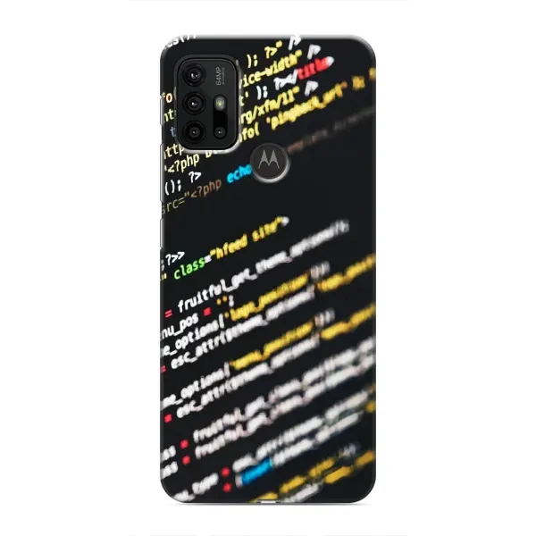 Чехол с рисунком «Код» для Motorola MOTO G30 Чехол с рисунком «Код» для Motorola MOTO G30