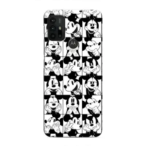Чехлы с принтом Микки Маус на Motorola MOTO G30 (Коллаж Микки Маус)