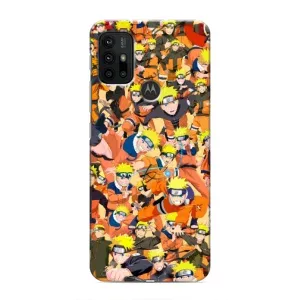 Чехлы с принтом Наруто на Motorola MOTO G30 (Коллаж Наруто)