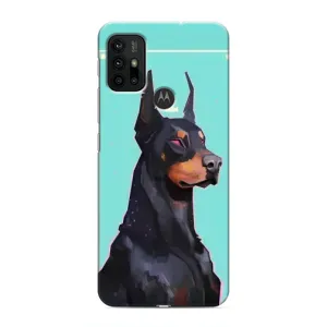 Чехол ДОБЕРМАН для Motorola MOTO G30 (Король доберман)