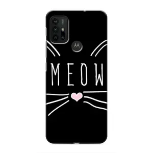 Бампер с изображением Котиков для Моторола Мото джи30 (КОТИК MEOW)