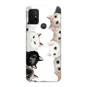 Силиконовый чехол с котиком для Motorola MOTO G30 (Коты)
