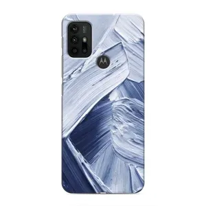 Чехлы со смыслом для Motorola MOTO G30 (Краски мазки)