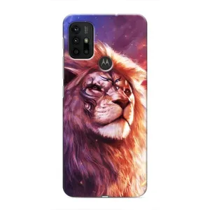Чехол с картинкой на Motorola MOTO G30 (Красочный ЛЕВ)