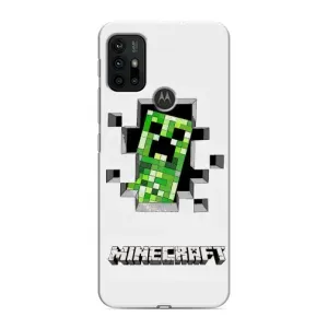 Чохли для Motorola MOTO G30 (Персонажі МайнКрафт) (Кріпер)