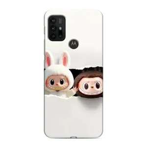 Чехол с принтом Лабубу для Motorola MOTO G30 (Фигурки Labubu)