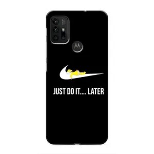 Силиконовый Чехол на Motorola MOTO G30 с картинкой Nike (Later)