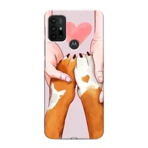 Чехол (ТПУ) Милые собачки для Motorola MOTO G30 (Любовь к собакам)