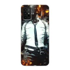 Чохол з картинкою "Герой Pubg" на Motorola MOTO G30 (Man Пубг)