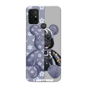 Силиконовый чехол для Motorola MOTO G30 (Медведь Louis Vuitton)