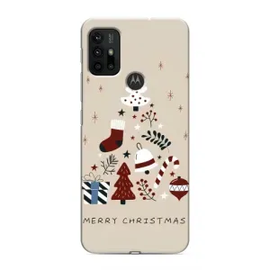 Чехол Санта Клаус для Motorola MOTO G30 (Merry Christmas)